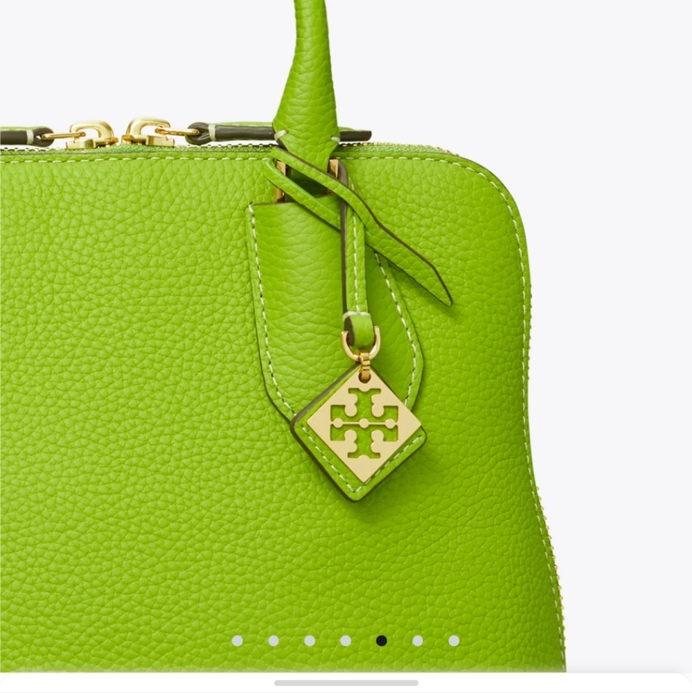 Tory Burch Mini Swing Satchel in Wheat Grass.